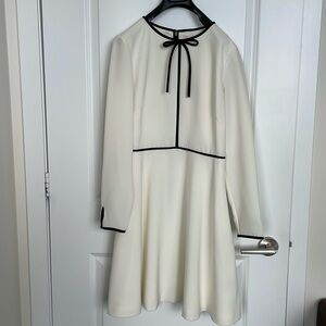 Ted Baker cream & black long sleeve dress Ted size 3 (US size 8)